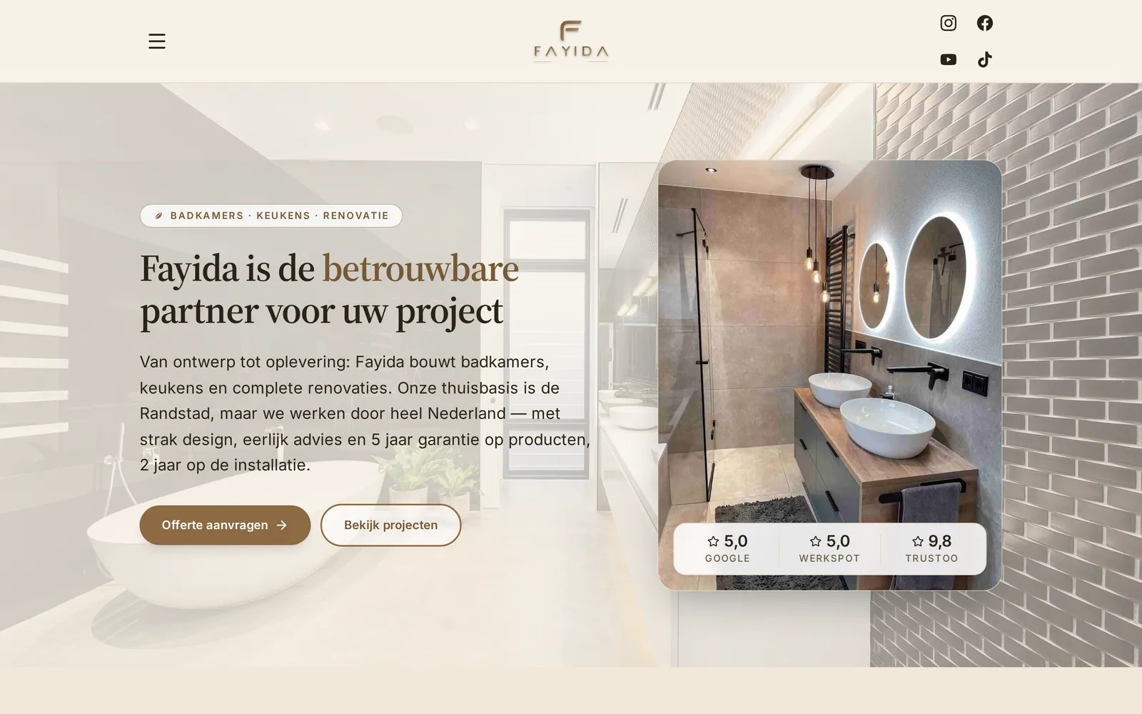 Schermafdruk van het werk voor Fayida